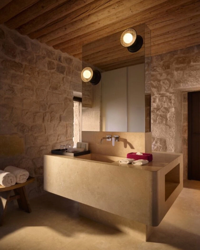 Junior Suite warm stone interior at Argos in Cappadocia