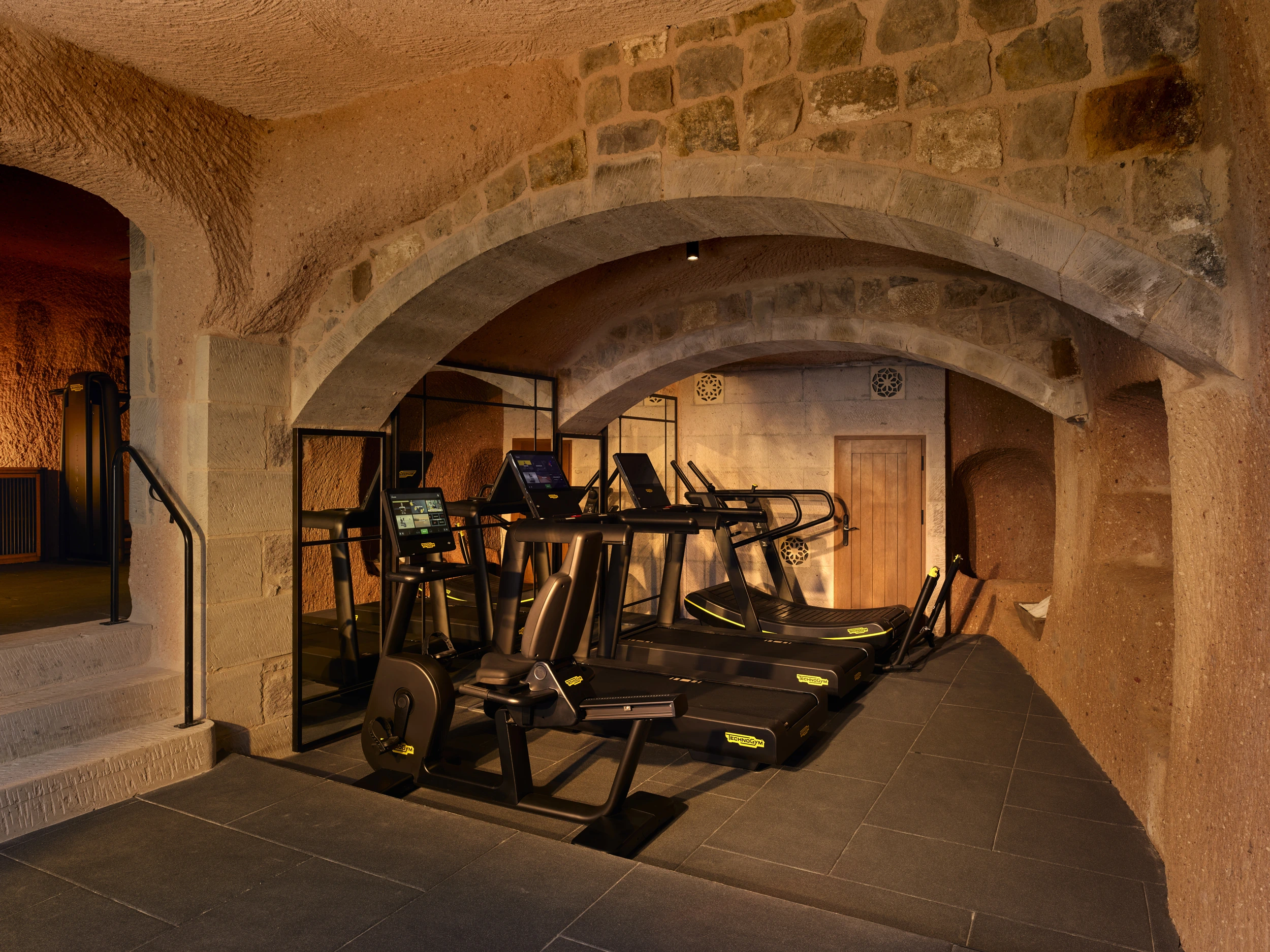 Argos Gym fitness room at Argos in Cappadocia stone wellness