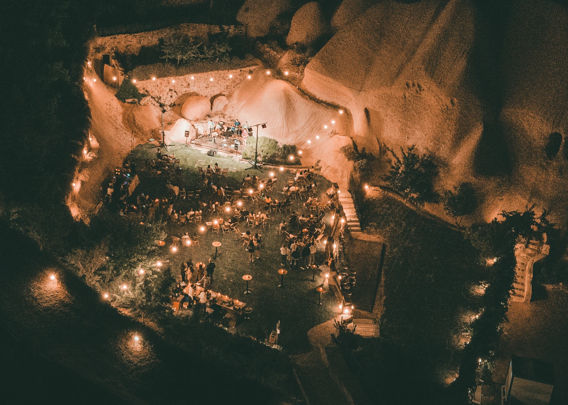 Cappadocia balloons and valley view around Argos in Cappadocia