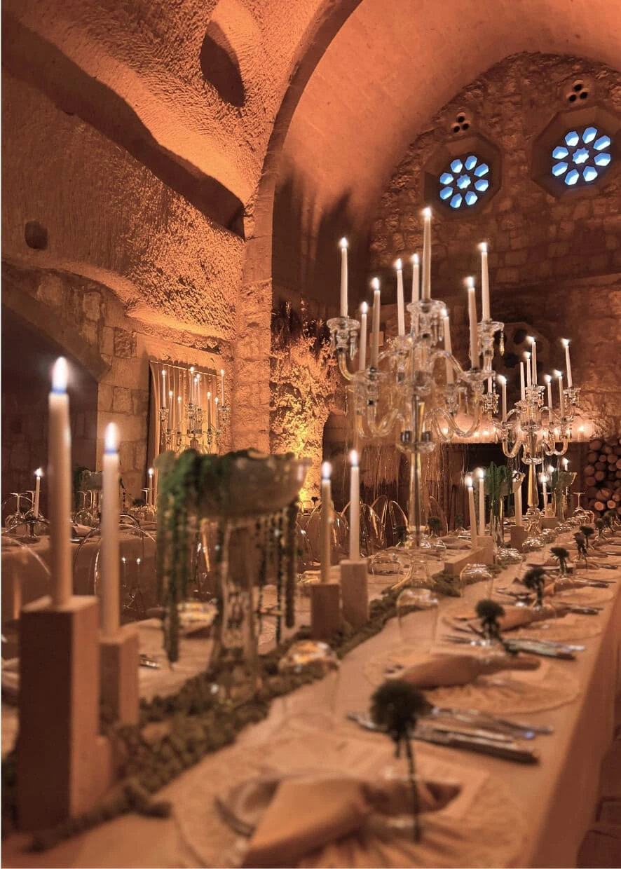 Set event dining table at Argos in Cappadocia