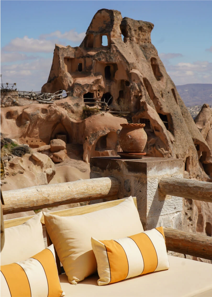 Close-up of a drink at Seki Lounge, Argos in Cappadocia