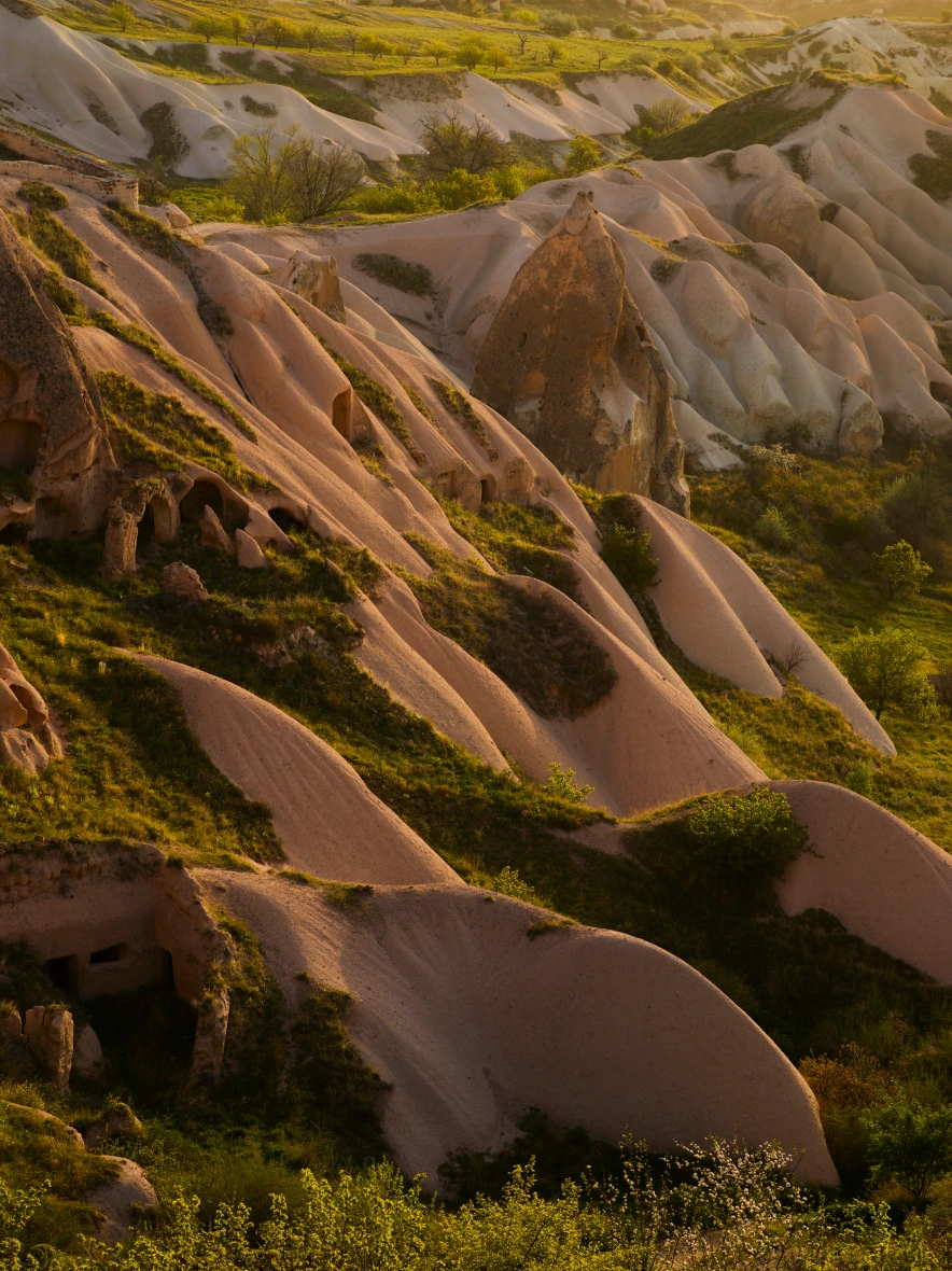 Tuff rock formations around Argos in Cappadocia