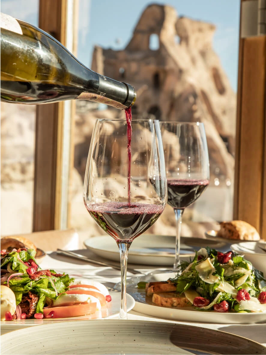 Wine and food pairing at Seki, Argos in Cappadocia