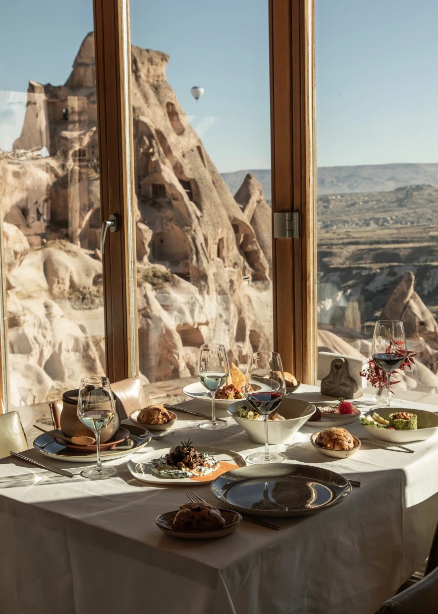 Gourmet plating and service detail at Argos in Cappadocia