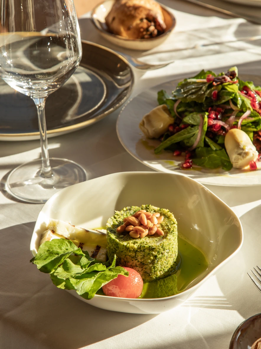 Refined dish presentation at an Argos in Cappadocia restaurant