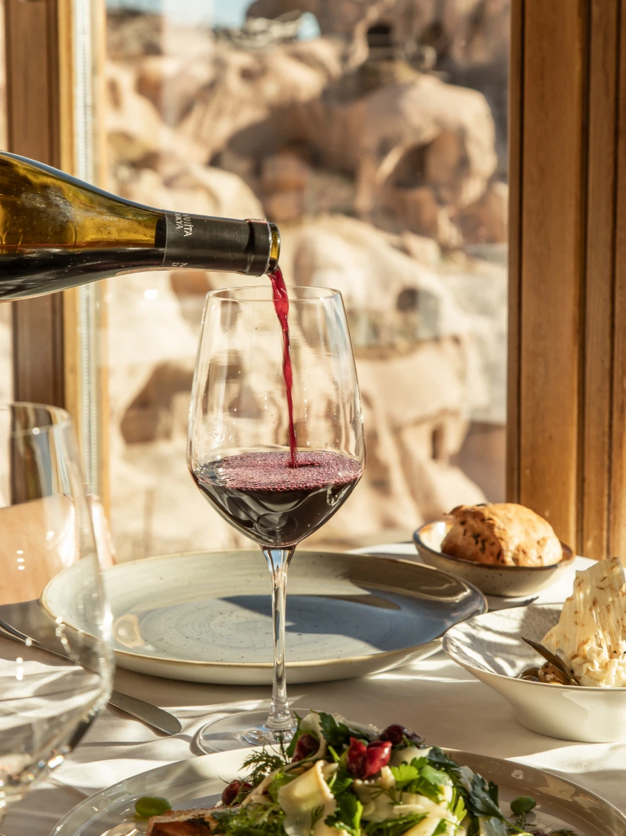 Gourmet dish presentation at Argos in Cappadocia
