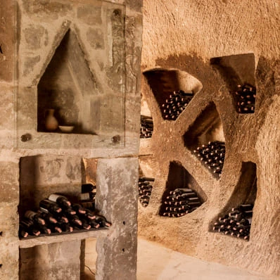 Interior view from Argos in Cappadocia cave hotel