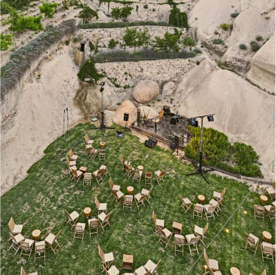 Stone architecture detail at Argos in Cappadocia