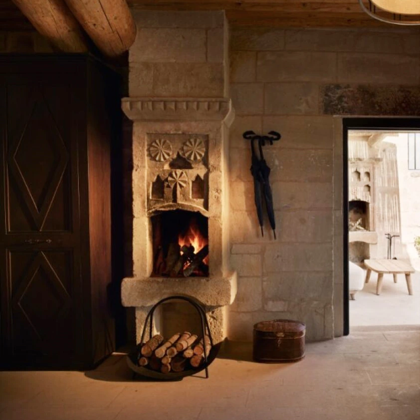 Junior Suite vaulted stone bedroom at Argos in Cappadocia