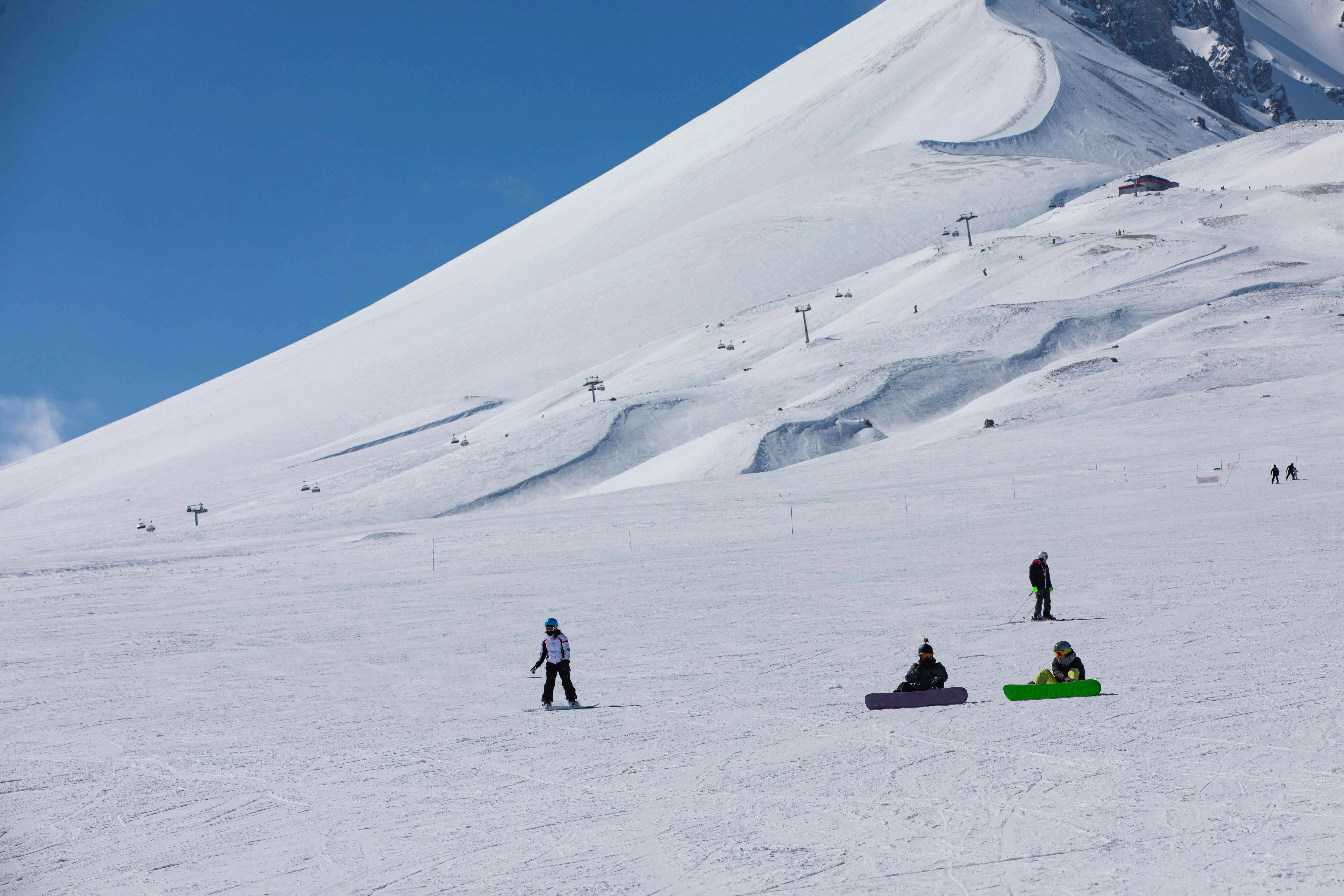 Snowy Mount Erciyes view in Cappadocia, Argos in Cappadocia experience